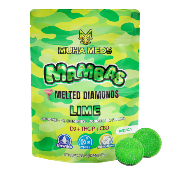 Lime Melted Diamonds Gummies